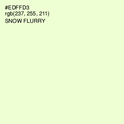 #EDFFD3 - Snow Flurry Color Image